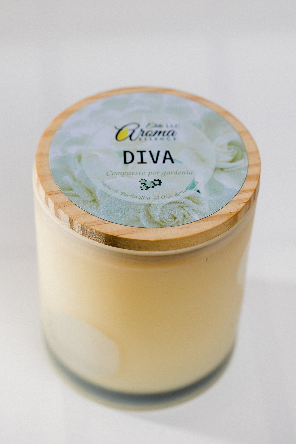 Vela Aromática Diva – Gardenia Blanca – 10 oz