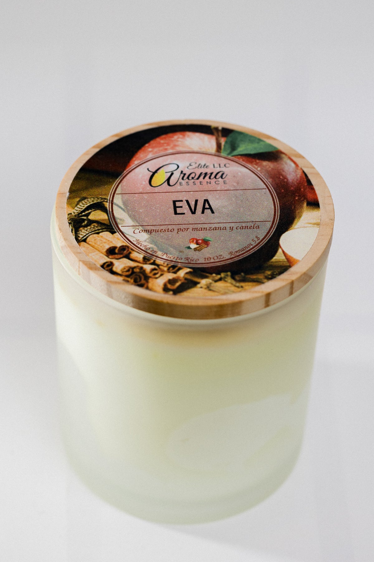 Vela Aromática Eva – Manzana y Canela – 10 oz