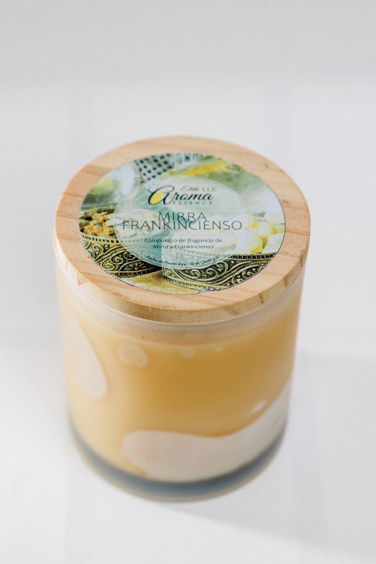 Vela Aromática Mirra y Frankincienso – 10 oz