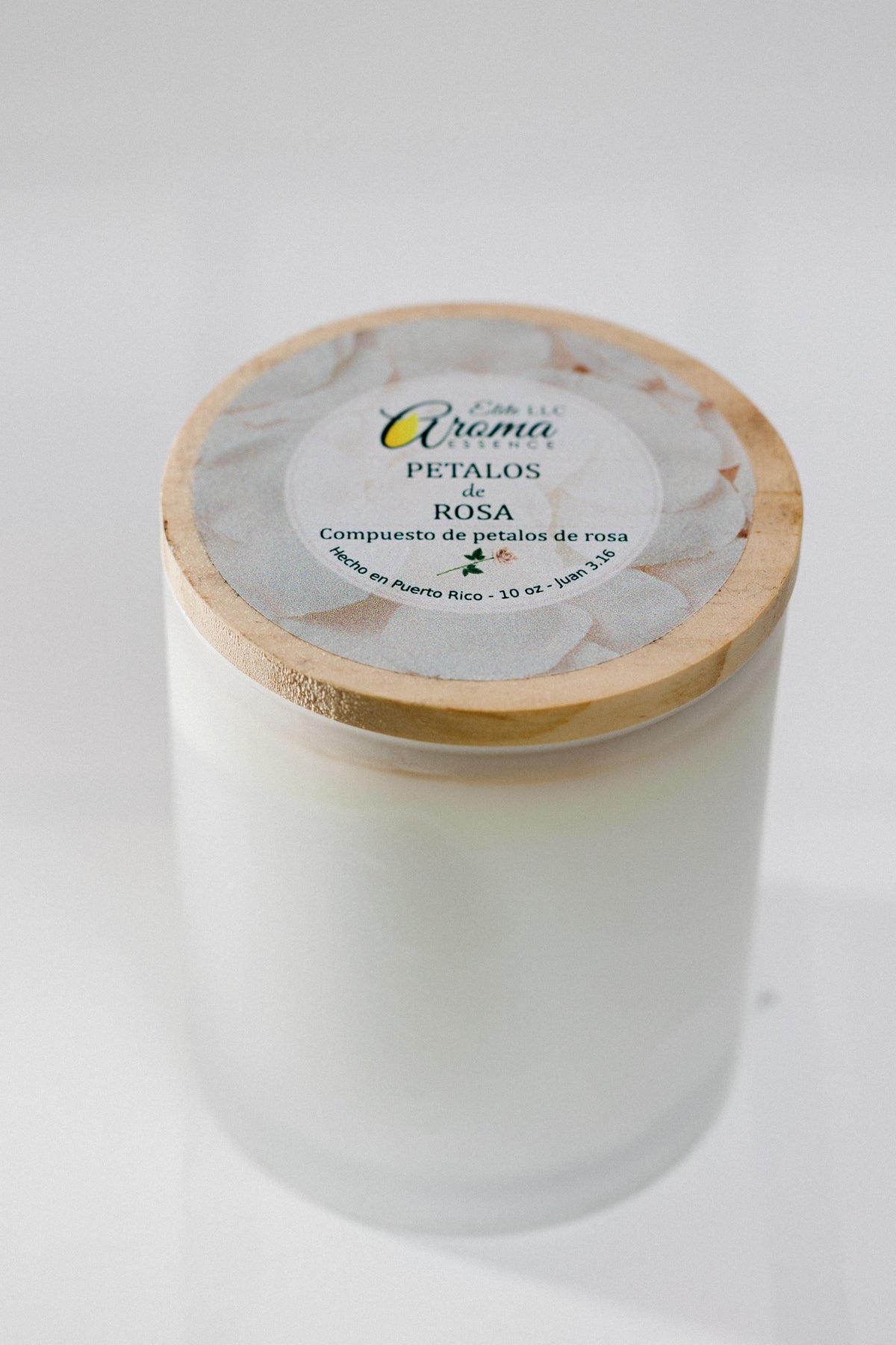 Vela Aromática Pétalos de Rosa – 10 oz