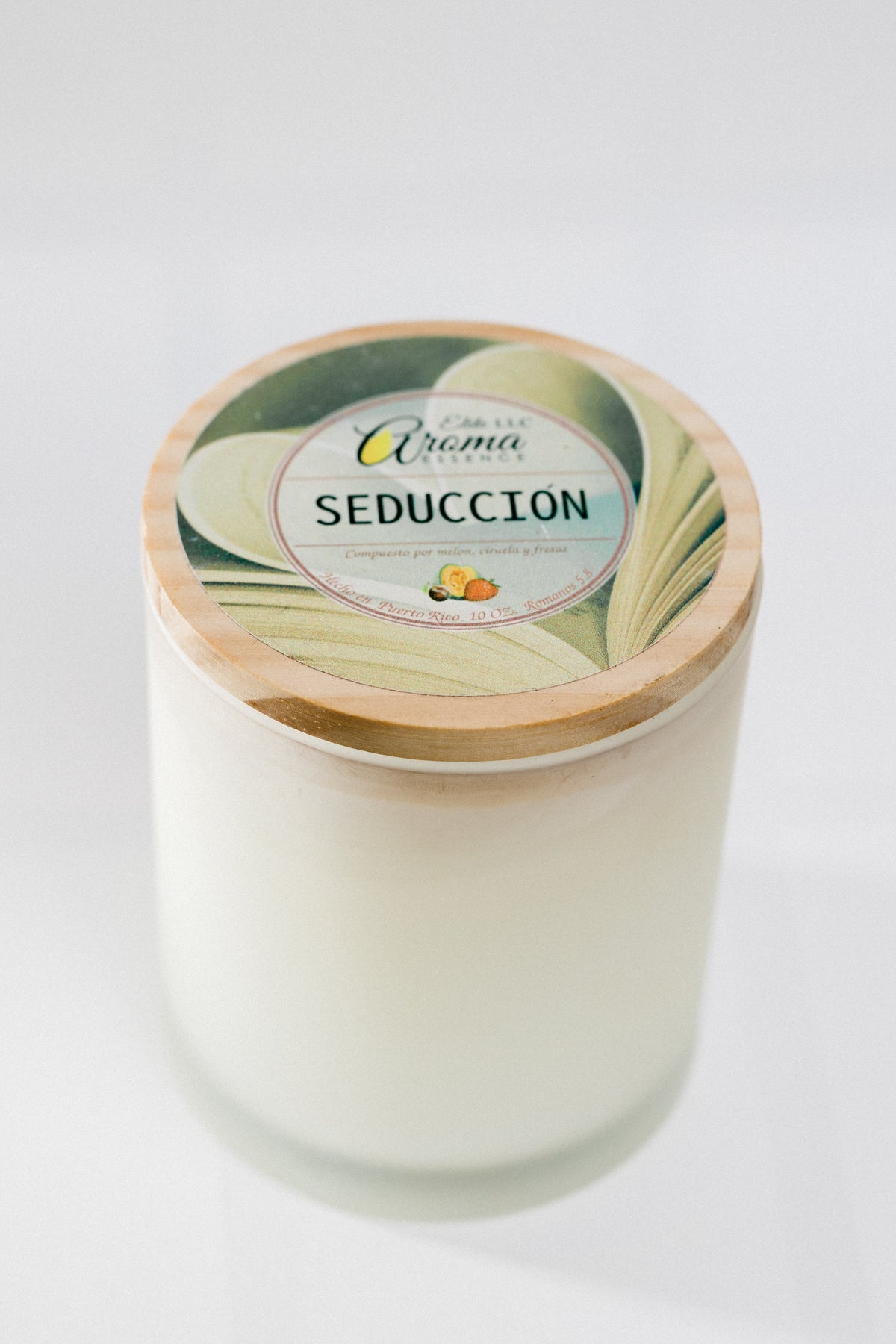 Vela Aromática Seducción – Melón, Ciruela y Fresas – 10 oz