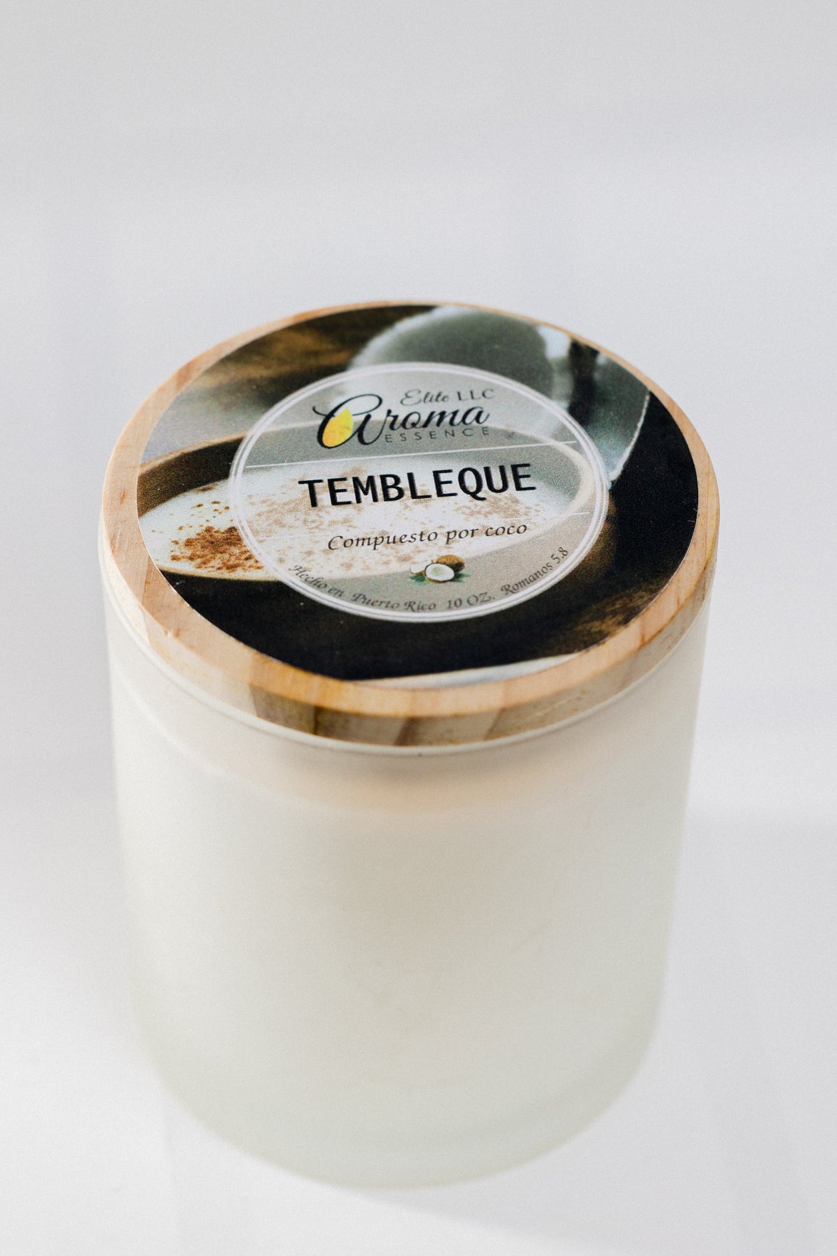 Vela Aromática Tembleque – Coco Cremoso – 10 oz