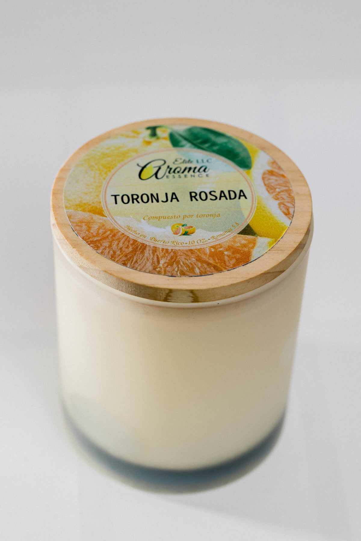 Vela Aromática Toronja Rosada – 10 oz